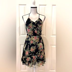 Almost Famous Black Floral Dress Size Med